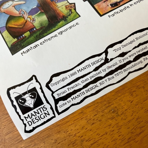 Tiny Damage Notions Large Poster College Collection Wall Room Decor, Size 24x36 - Picture 11 of 13